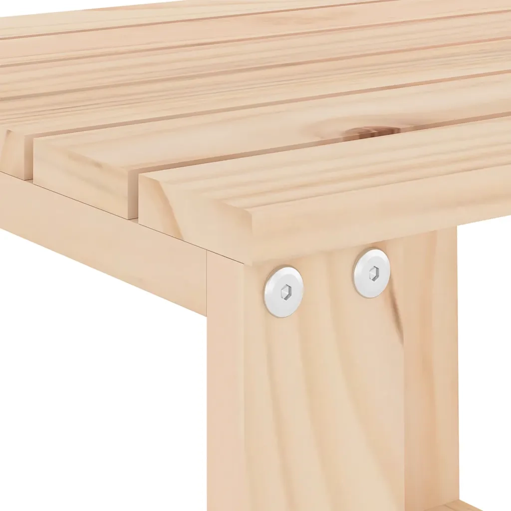 Tavolino da Giardino 40x38x28,5 cm in Legno Massello di Pino 825079