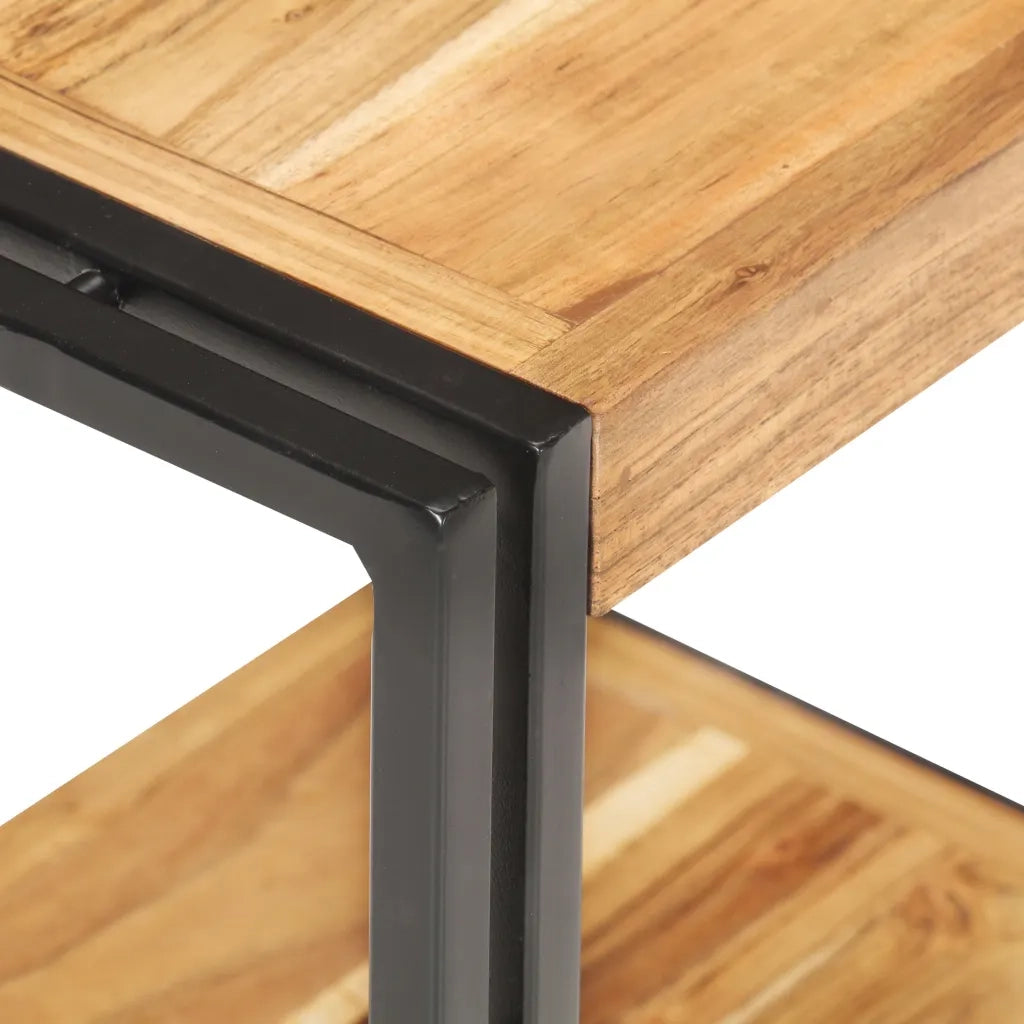 Tavolino Laterale 40x30x40 cm in Legno Massello di Acacia 320683