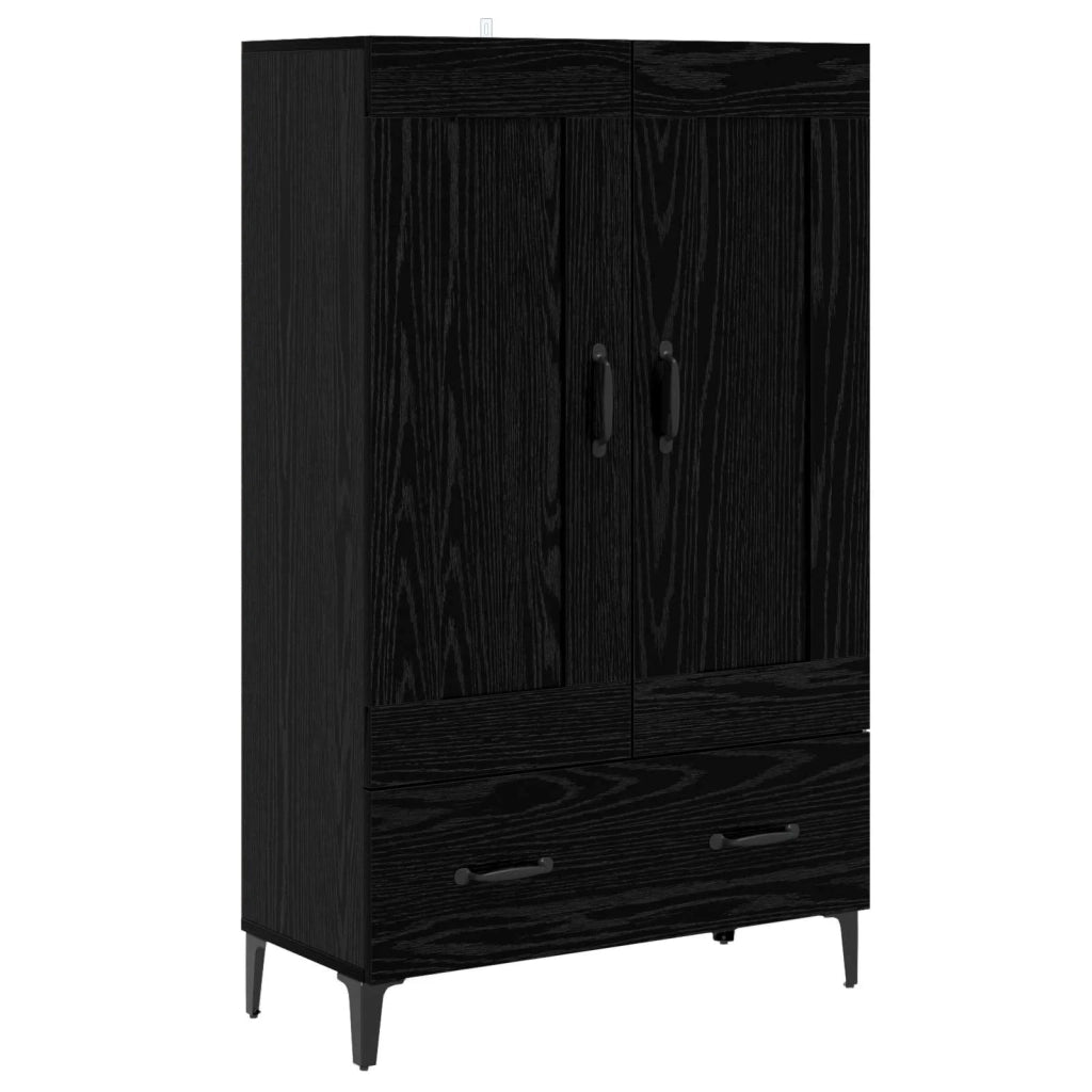 Credenza Rovere Nero 70 x 31 x 115 cm Legno ingegnerizzato 8009859