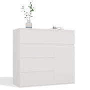 Cassettiera MALWA 1d5s bianco per camera e soggiorno