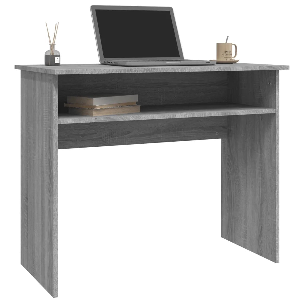 Scrivania Grigio Sonoma 90x50x74 cm in Legno Multistrato 815463