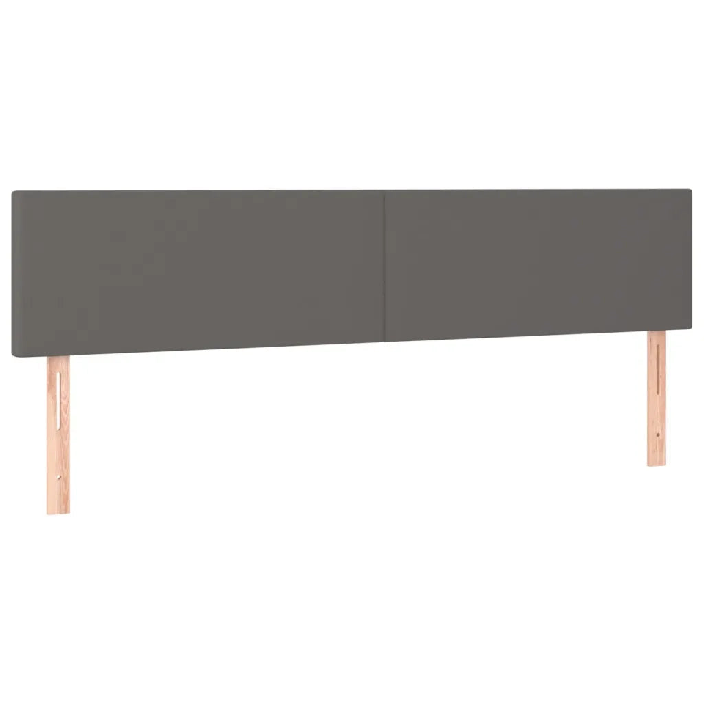 Testiera | Testata Grigio 160x5x78/88 cm in Similpelle