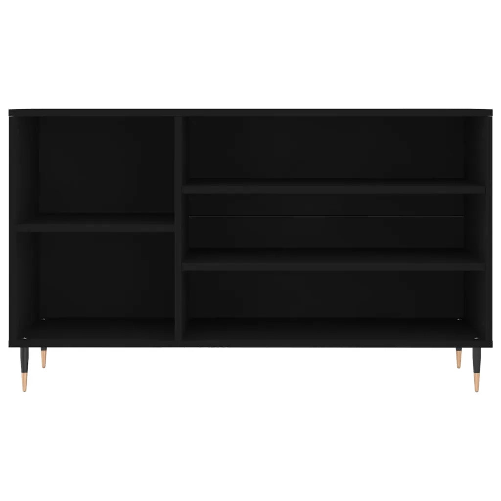 Scarpiera Nera 102x36x60 cm in Legno Multistrato 831405