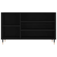 Scarpiera Nera 102x36x60 cm in Legno Multistrato 831405