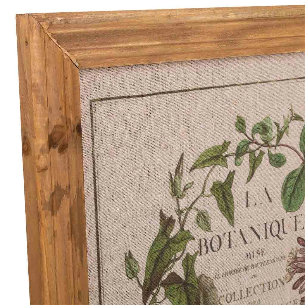 Cornice in legno e tessuto stampato