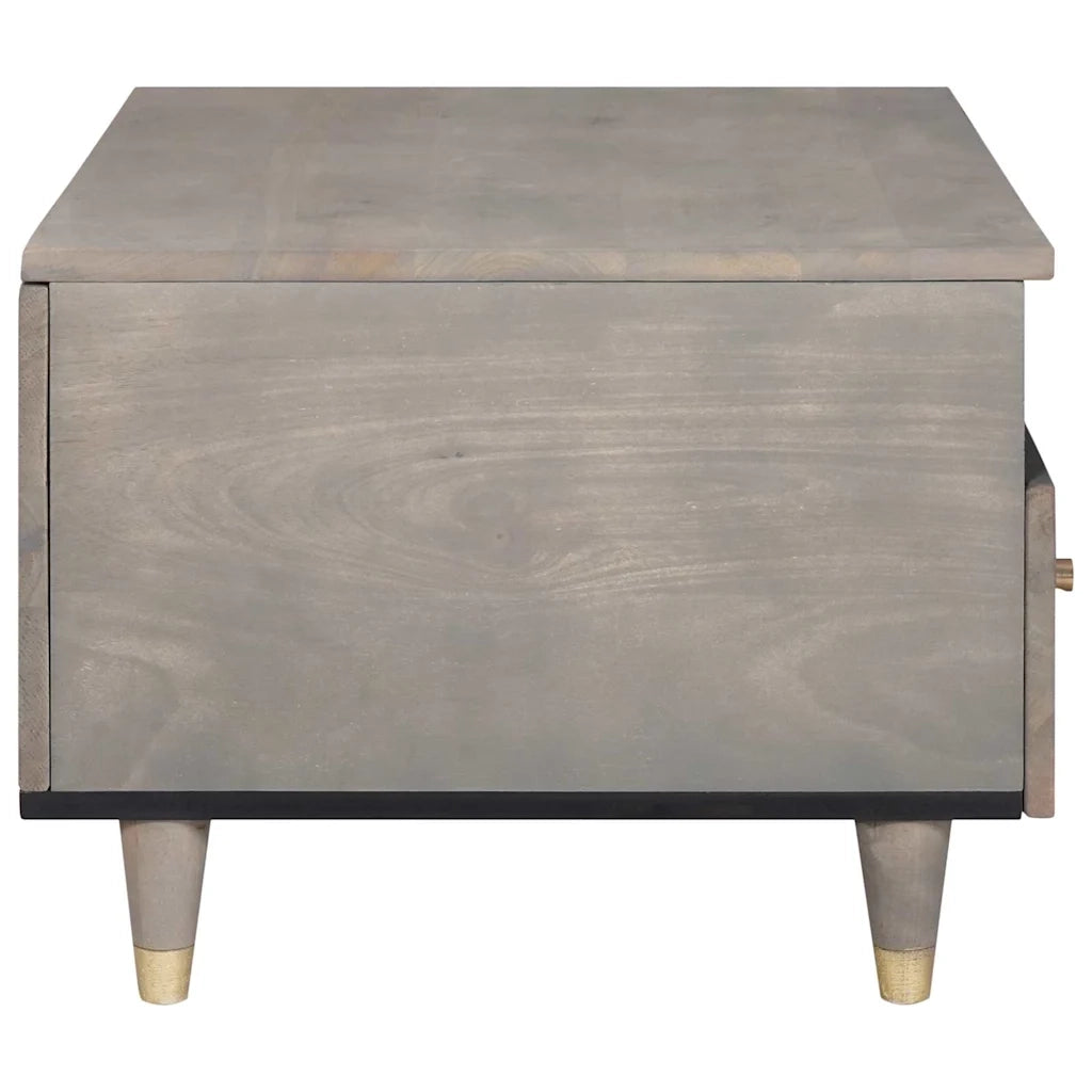 vidaXL Tavolino da salotto with Drawer Grigio 80 x 54 x 40 cm