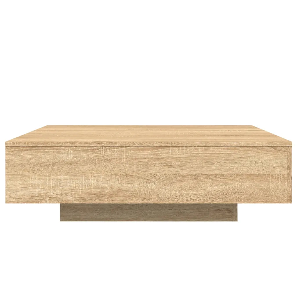 Tavolino Salotto-Tavolino da soggiorno-Tavolo Rovere Sonoma 100x100x31 cm Legno Multistrato