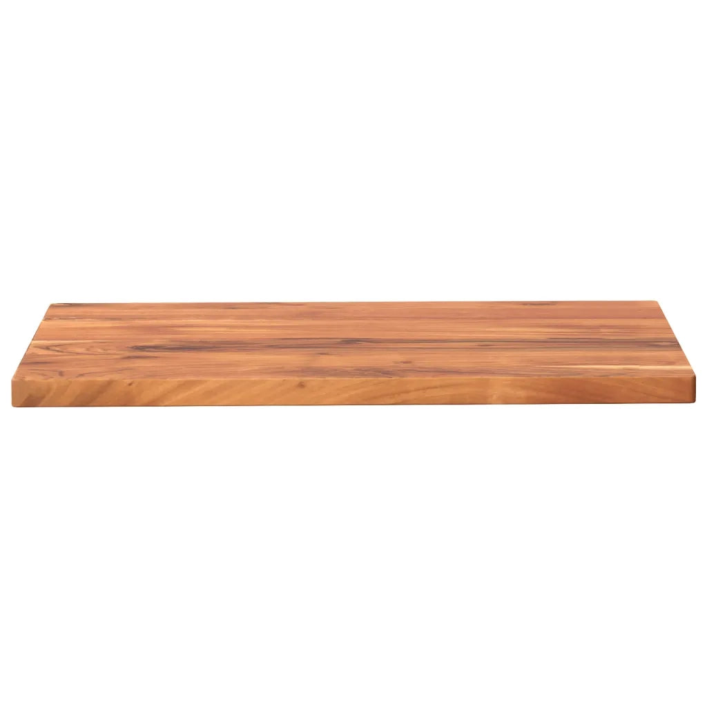 Piano Tavolo 60x50x3,8 cm Rettangolare Legno Massello Acacia