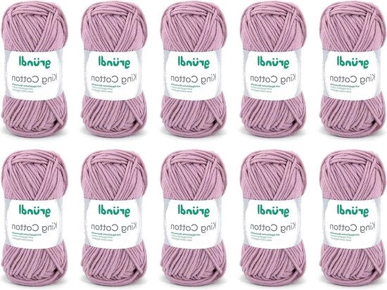 Gomitolo morbido e voluminoso per filato e maglia - colore rosa - 50 g/78 m