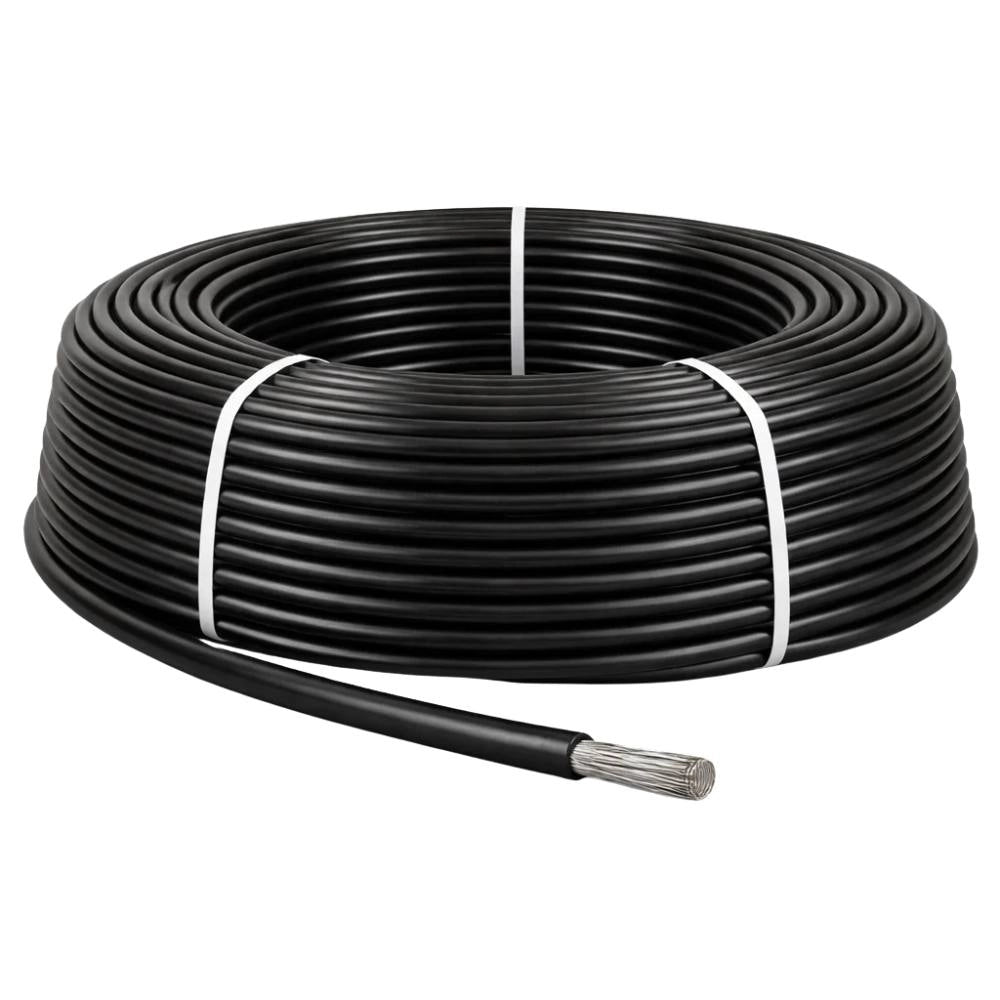 Cavo solare unipolare nero 6 mm² en 50618 per impianti fotovoltaici *** lunghezza metri 100, confezione 1