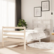 Giroletto-Struttura Letto in Legno Massello di Pino Bianco 90x200 cm