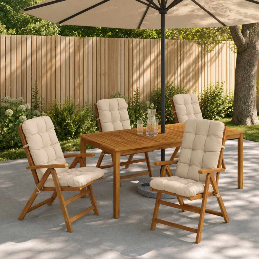 Cuscini per Sedia Alta in 4 Pezzi VIANEN 4 pcs 100% Poliestere 953780