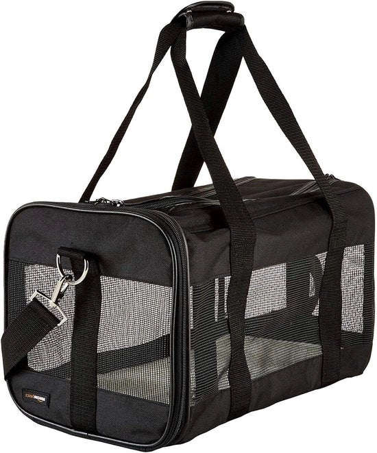 Sedia per animali morbida per cane e gatto nero medio 42 x 24 x 25 cm (L x A x H) - AMZSC-002