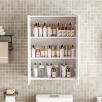 Mobile da Bagno Sospeso 60 cm 2 Ante Moderno e Salvaspazio