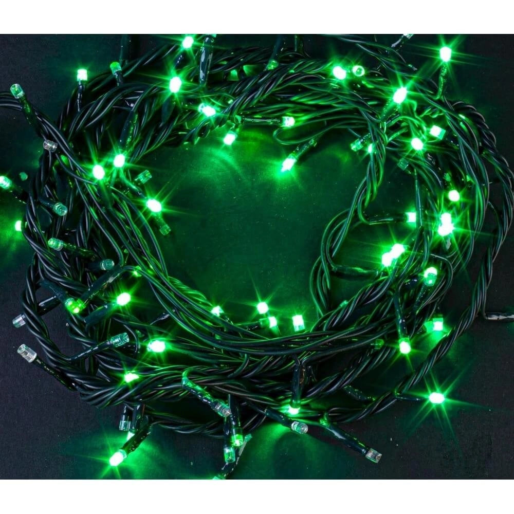 100 luci LED esterne verdi con controller