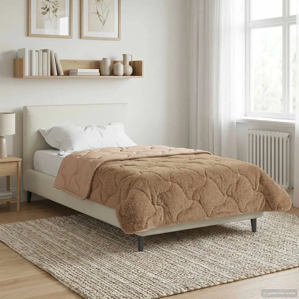 Duvet Estivo Talpa 155 x 200 cm Microfibra e Fleece Teddy 42026207