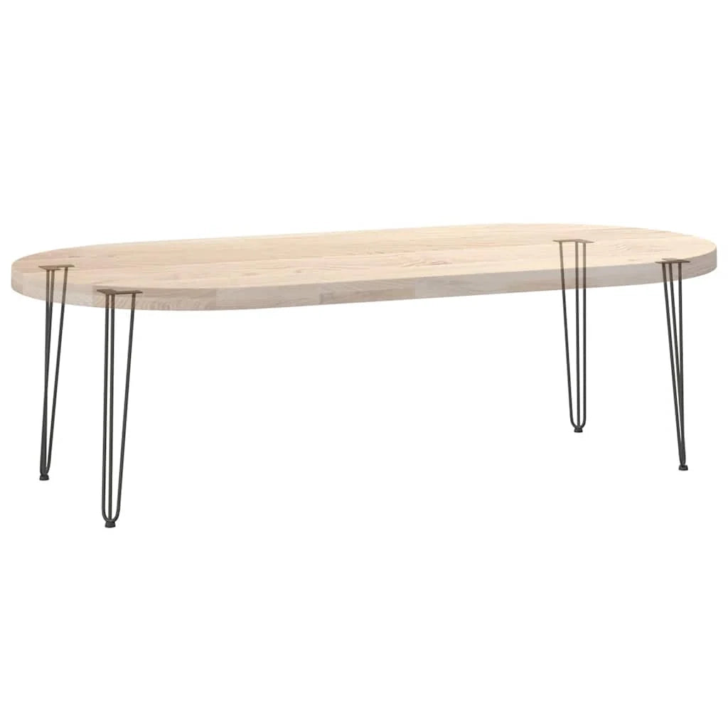 Set di 4 gambe a forcina per tavolo consolle da 72 cm design moderno finitura opaca acciaio massiccio antracite 02_0056745