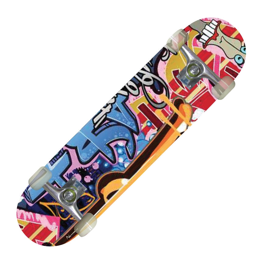 Skateboard Street Pro Graffiti ? Tavola in Acero Canadese 7 Strati con Grip OS780