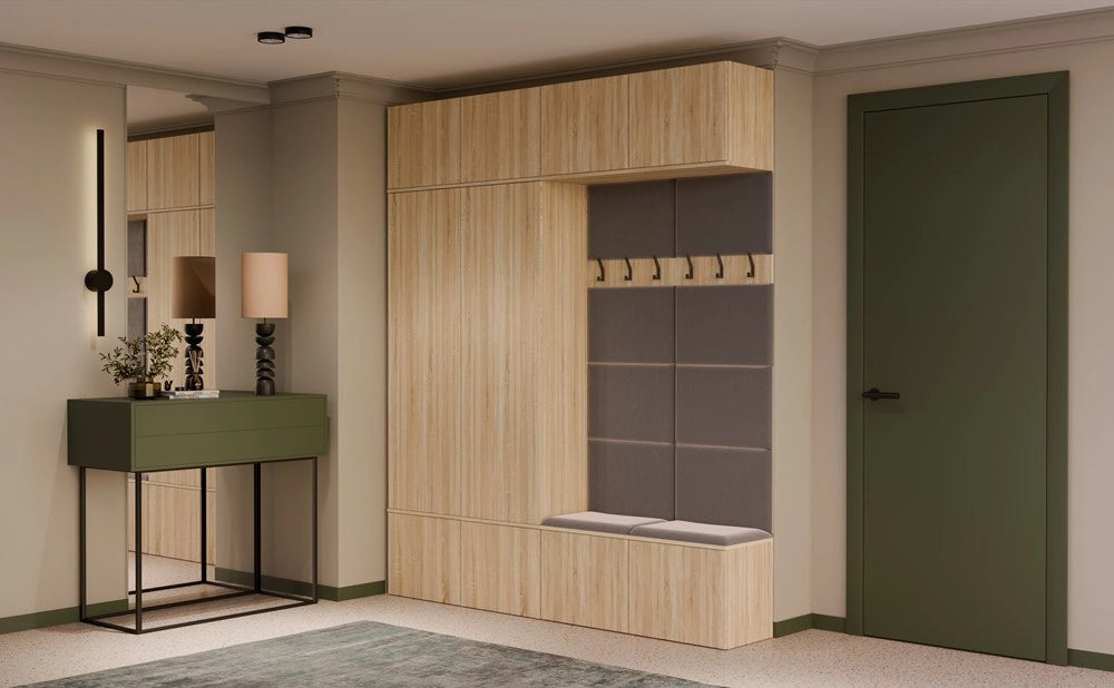 Guardaroba HAGA IV/2sz2w rovere sonoma 2x armadio + 2x appendiabiti