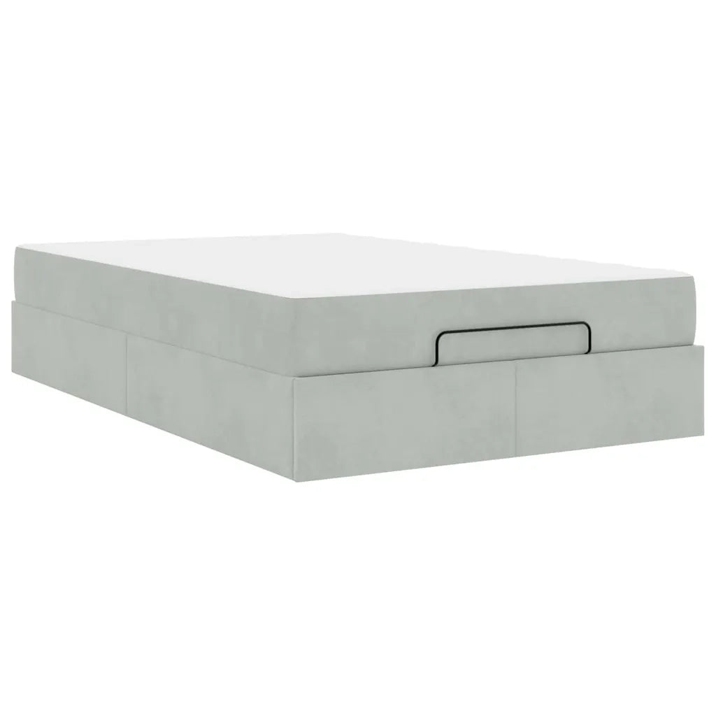 vidaXL Struttura del letto Grigio chiaro 120 x 200 cm Velluto