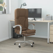 Sedia da Ufficio Massaggio Reclinabile Marrone in Tessuto cod mxl 35265
