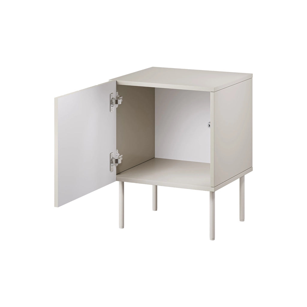 Russi, Comodino Cassetti, 59x42x44.5h cm Beige
