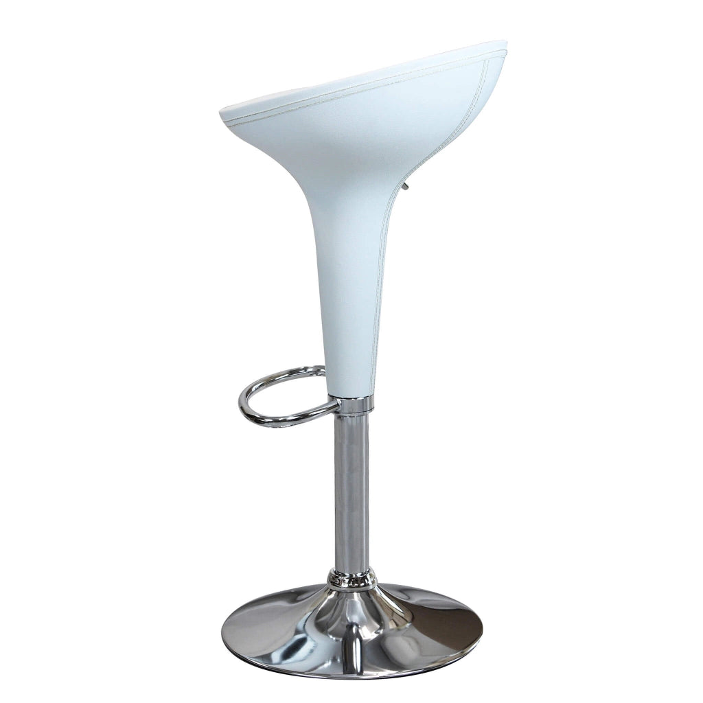 Sgabello Moderno per Sala da Pranzo in Plastica Metallo cm 40x45x78 - LORENNE