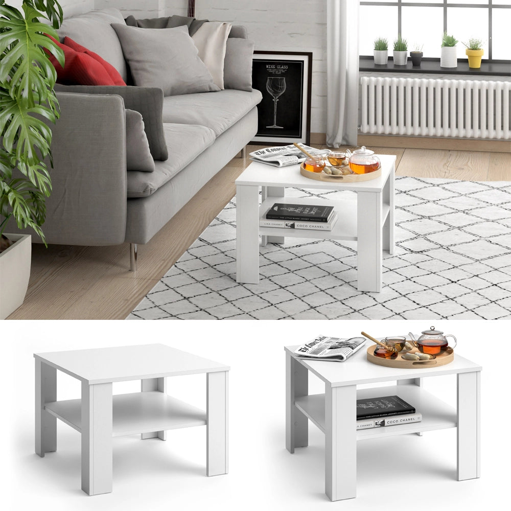 Vicco Tavolino da salotto Bianco 60 x 60 cm