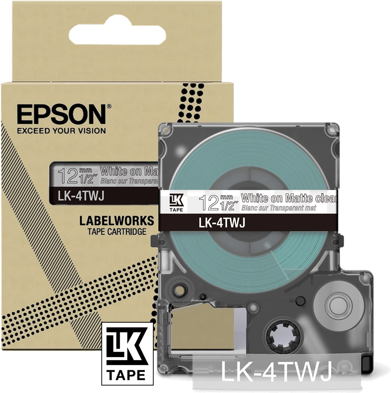 Epson LK-4TWJ Nero, Trasparente