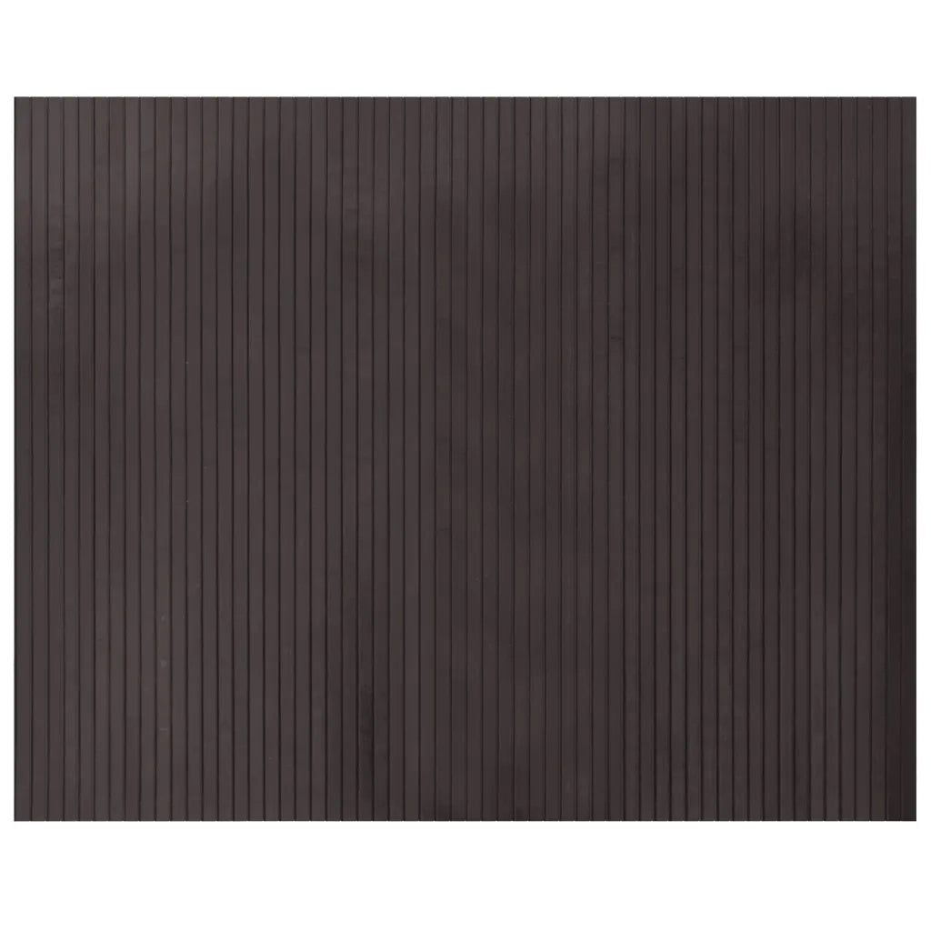 Tappeto Rettangolare Marrone Scuro 80x100 cm in BambÃ¹