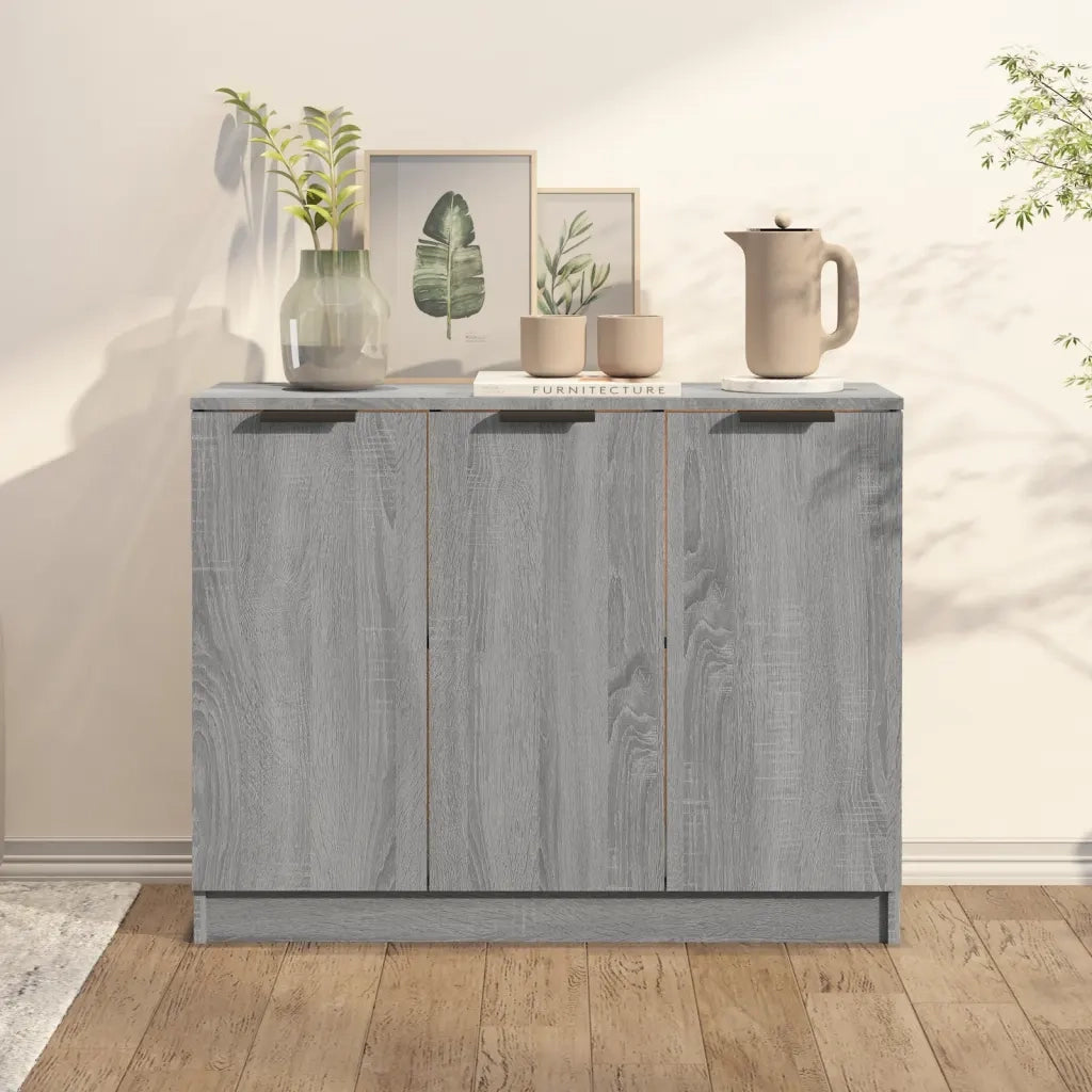Credenza | Madia | Buffet da pranzo | Armadio da pranzo Grigio Sonoma 90,5x30x70 cm in Legno Multistrato