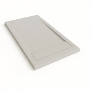 Piatto doccia Bidai con bordo 90X90 cm colore Grigio chiaro RAL 7035 griglia Grigio chiaro