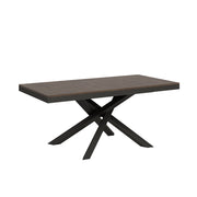 Tavolo allungabile 90x180/284 cm Volta Evolution Noce telaio Antracite
