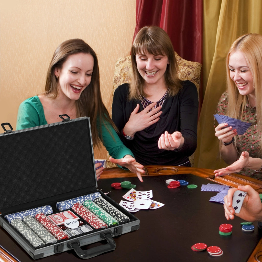 Set di Poker Completo 400 Gettoni ¨C Zephmum ¨C ABS, Carte, Dadi, Tapis, Tappetino