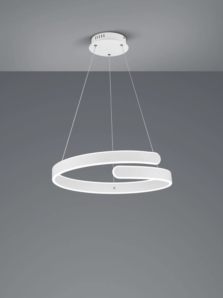 PARMA SOSPENSIONE LED 37W 4500lm, 4000K BIANCA CON DIMMERAZIONE AD INTERRUTTORE D.50CM