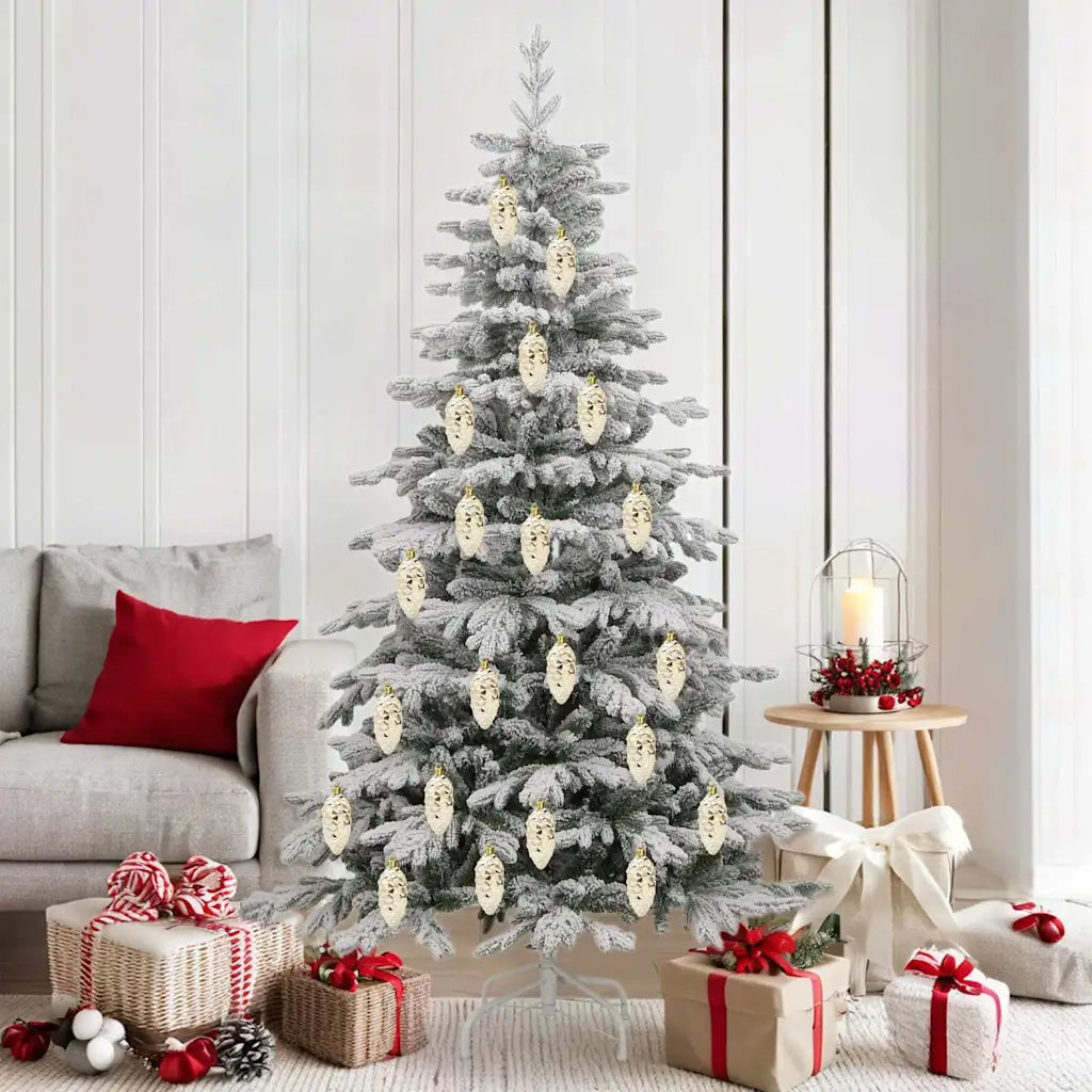 Palla di pino di Natale 40 pz Oro Plastica CFW4976895