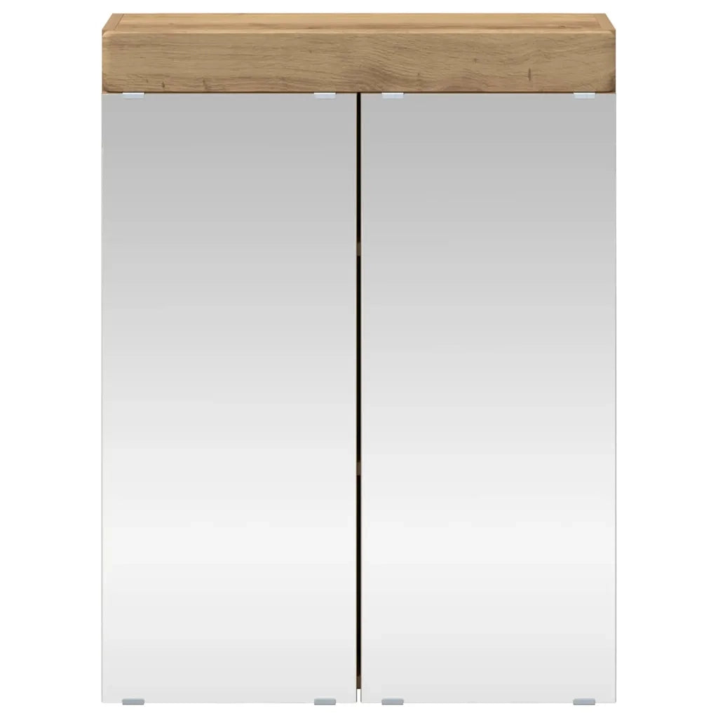 Mobiletto per specchio da bagno TULUM Rovere artigianale 880370