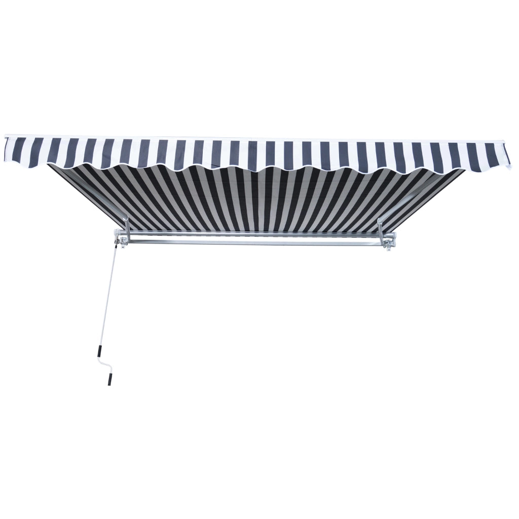 Tendone da Esterno Bracci Articolati 3.5x2.5m ¨C zephmum ¨C Grigio Bianco Alluminio Polyester