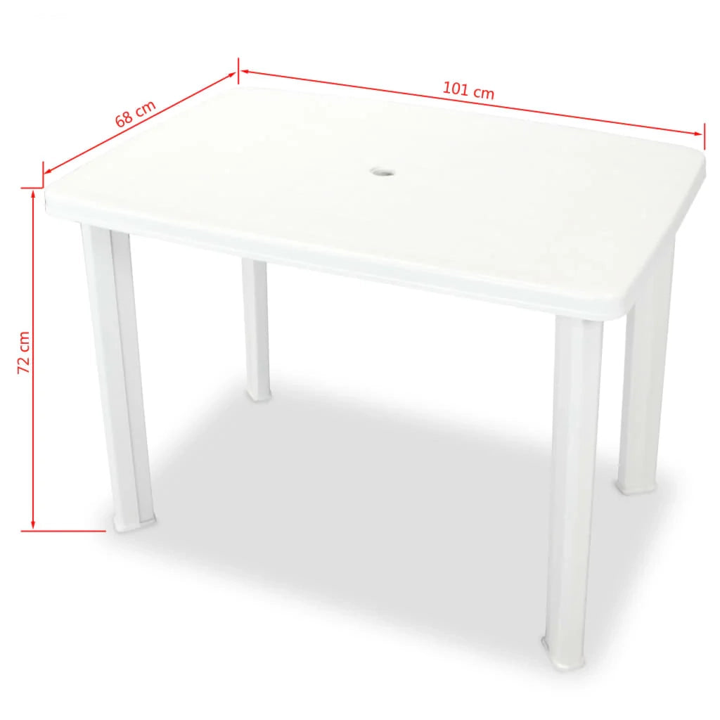 Set di mobili da bistrot in plastica bianca da 3 pezzi 02_0014543