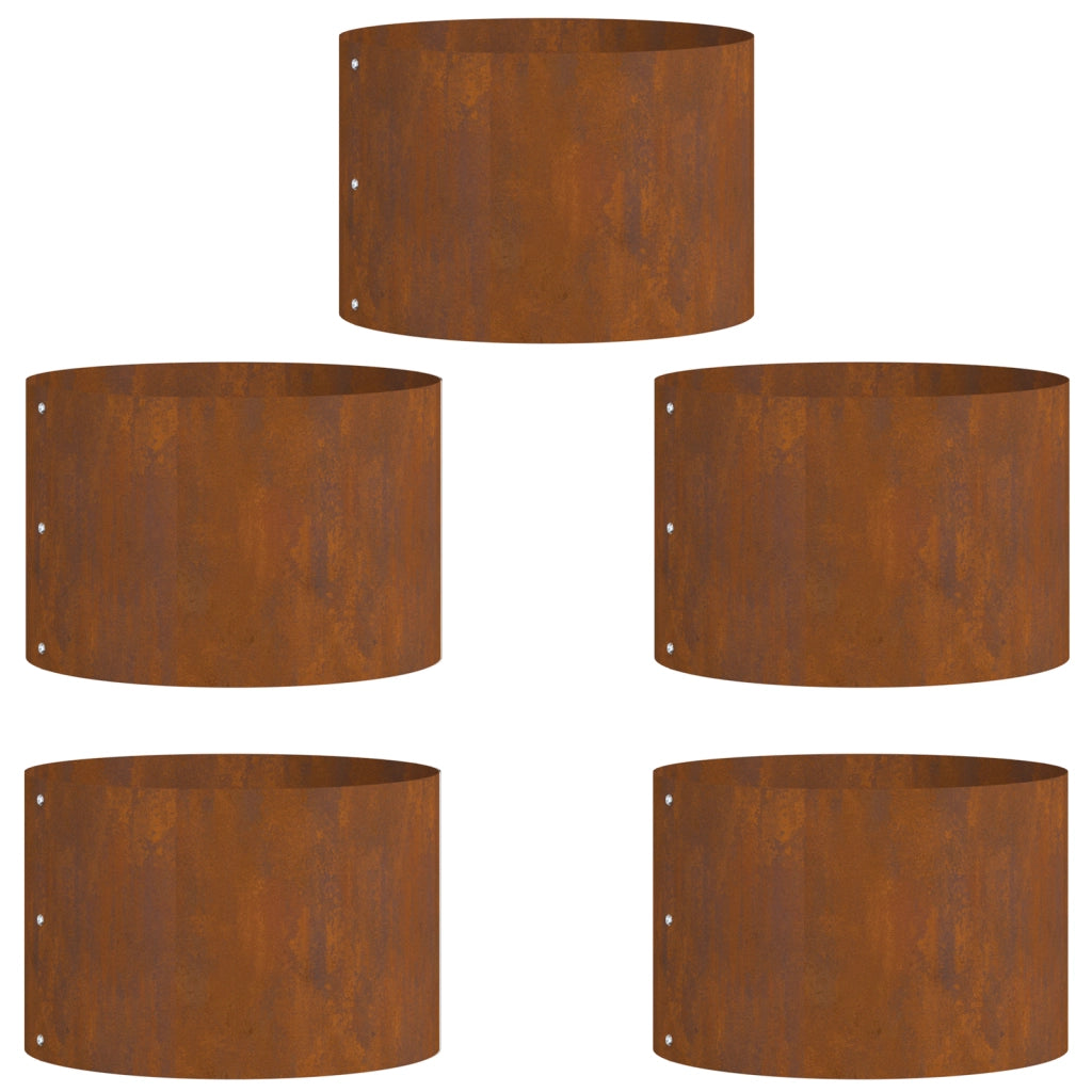 Set di Vasi in Acciaio Corten Acciaio corten Media Durevole