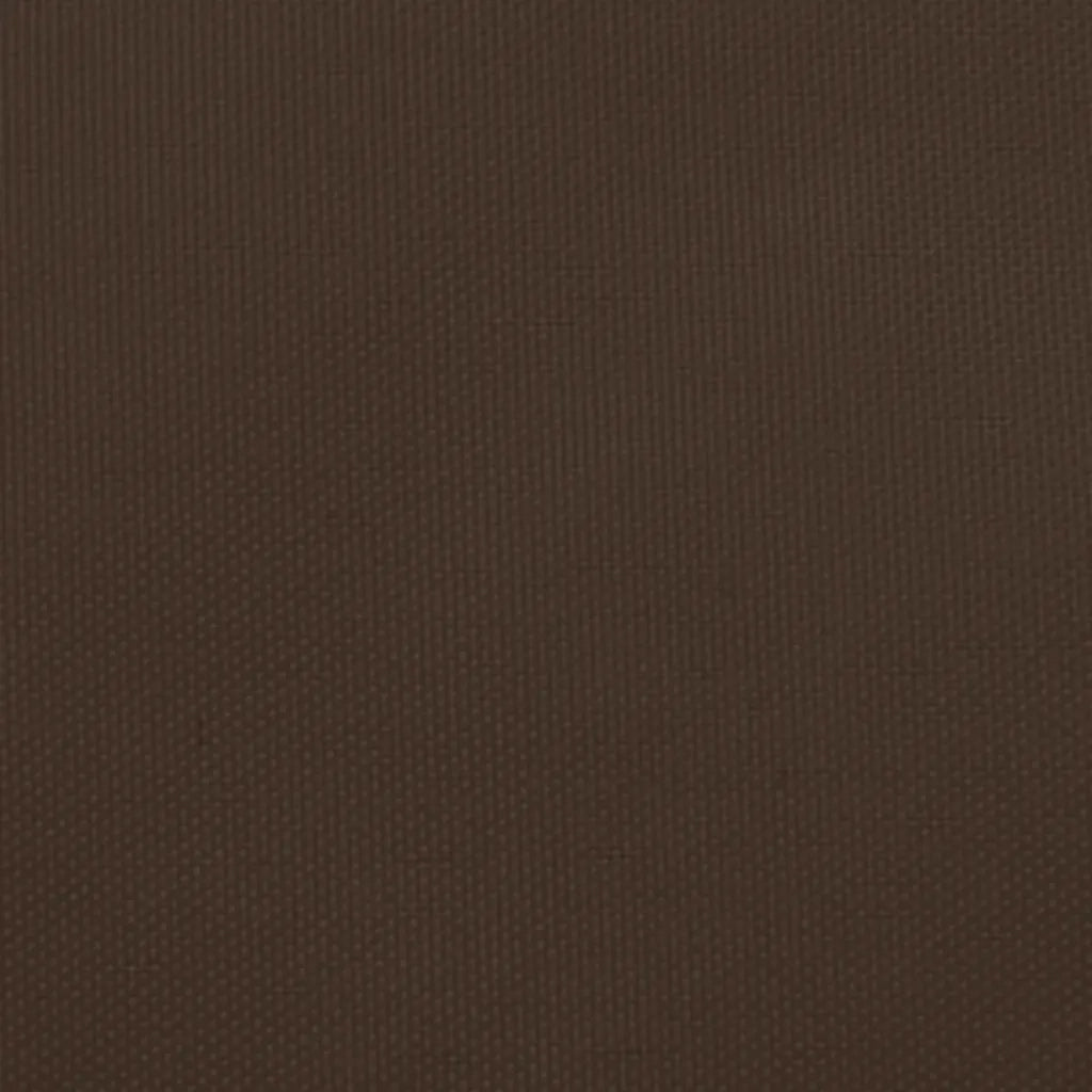 Parasole a Vela in Tela Oxford a Trapezio 2/4x3 m Marrone 135846