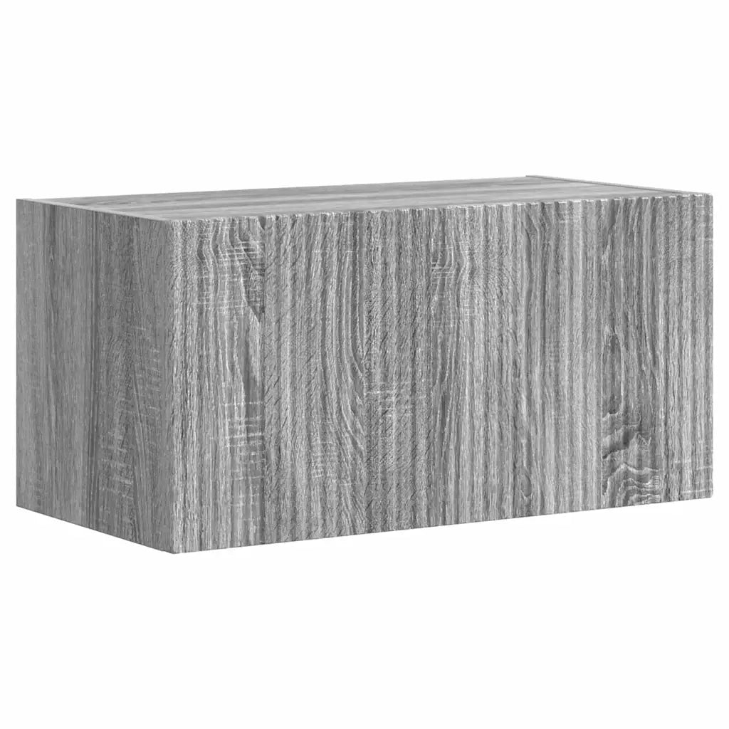 Mobile TV da parete 2 pz-Set di 2 Mobile TV a Muro-Credenza TV Grigio Sonoma 60 x 31 x 29.5 cm 280728