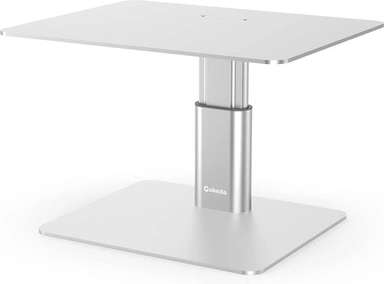 Altezza regolabile per due monitor, supporto metallico per monitor