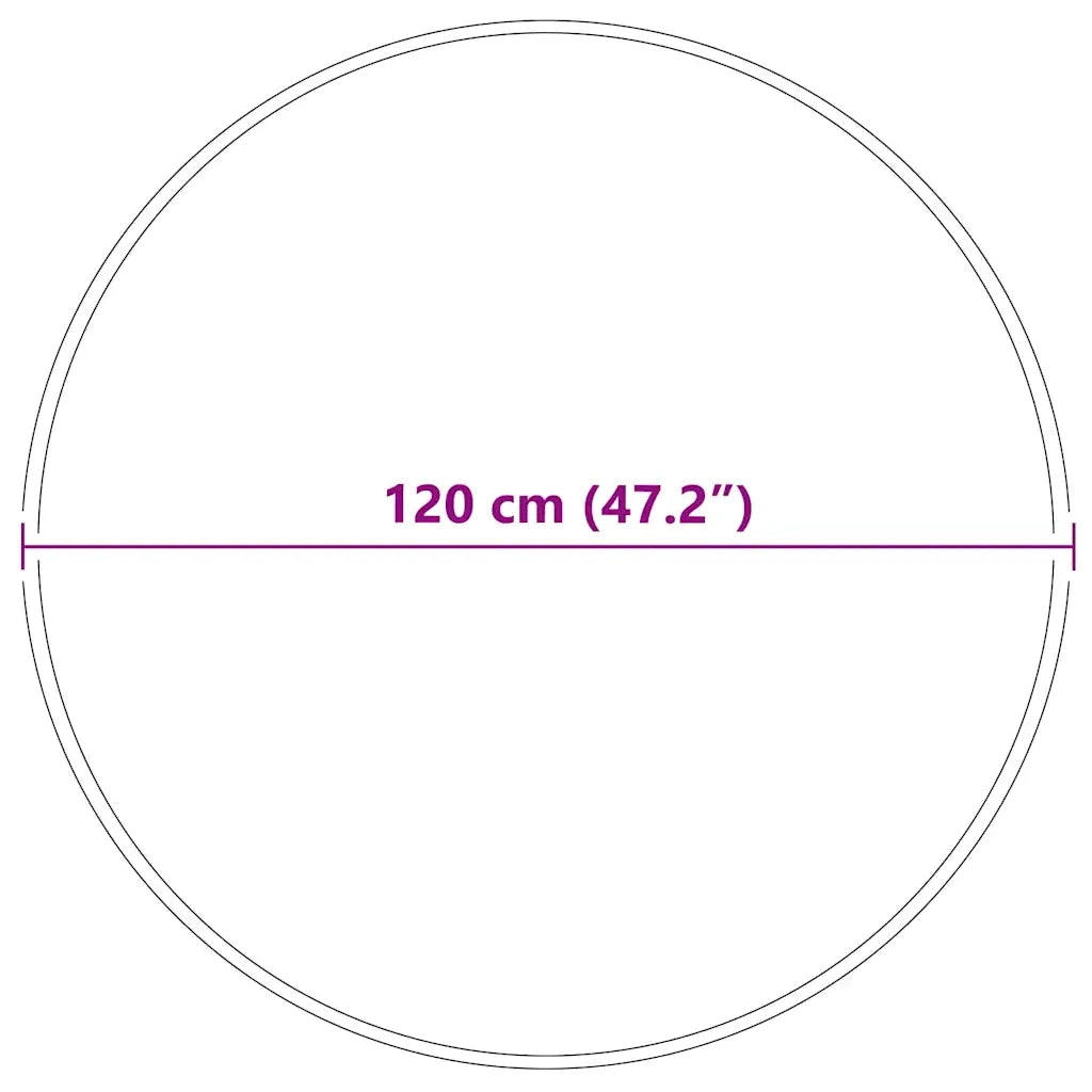 Tappeto del soggiorno | Tappeto Shaggy Antiscivolo Grigio 120 x 120 cm PP