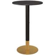 Tavolino da bar rotondo ¨C zephmum ¨C nero, acciaio, 60x60x102 cm