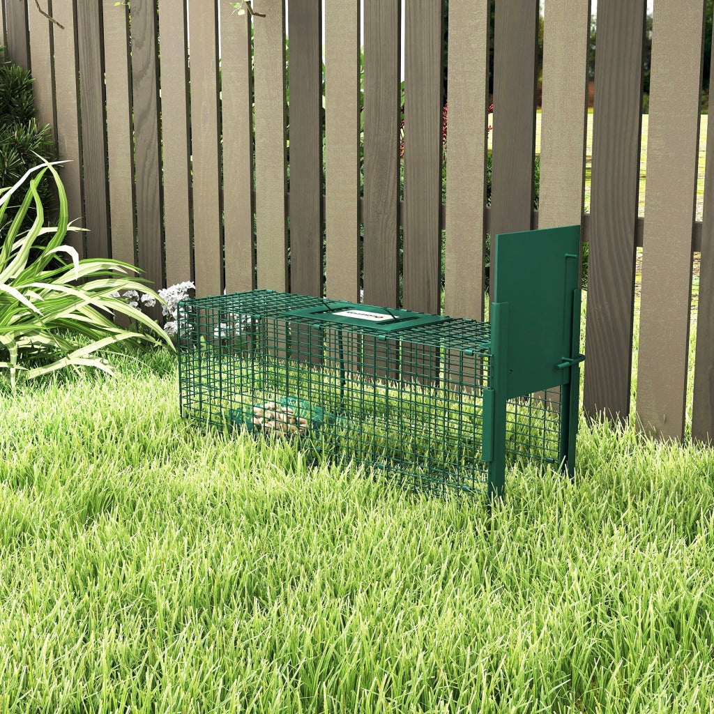 Trappola per Topi e Ratti con Porta Singola ¨C zephmum ¨C Verde 60x18x20cm