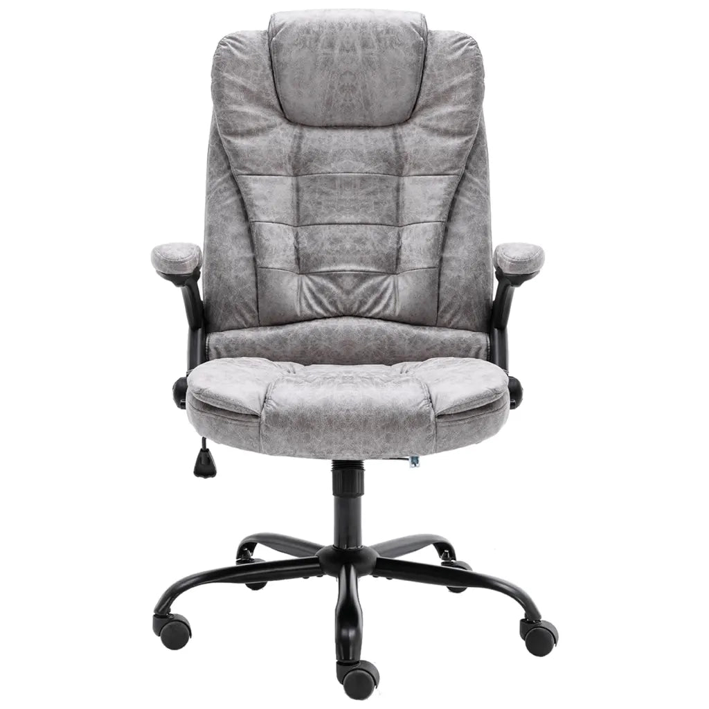 vidaXL Sedia da Ufficio Grigio Chiaro in Scamosciato