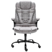 vidaXL Sedia da Ufficio Grigio Chiaro in Scamosciato