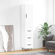 Credenza Bianca 34,5x34x180 cm in Legno Multistrato 3198881