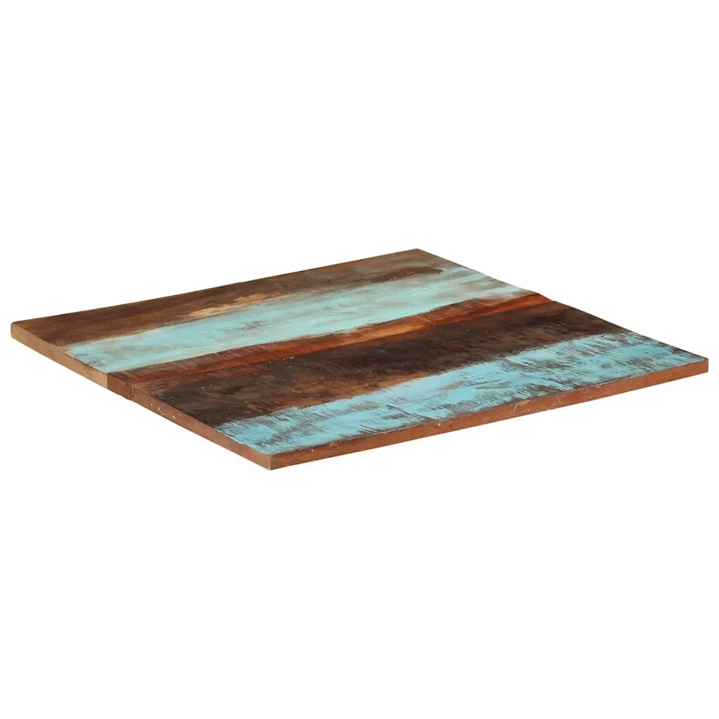Piano Tavolo | Superficie Tavolo | Piano Scrivania Quadrato 80x80 cm 25-27 mm in Legno di Recupero